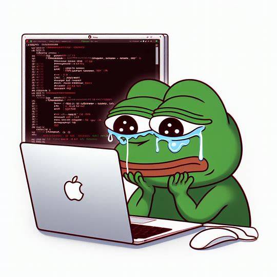 crying pepe debugging